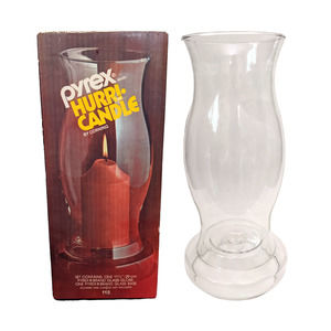Vintage Pyrex Hurri-Candle Hurricane‎ Candle Holder, Pyrex Candle Holder, 1970's
